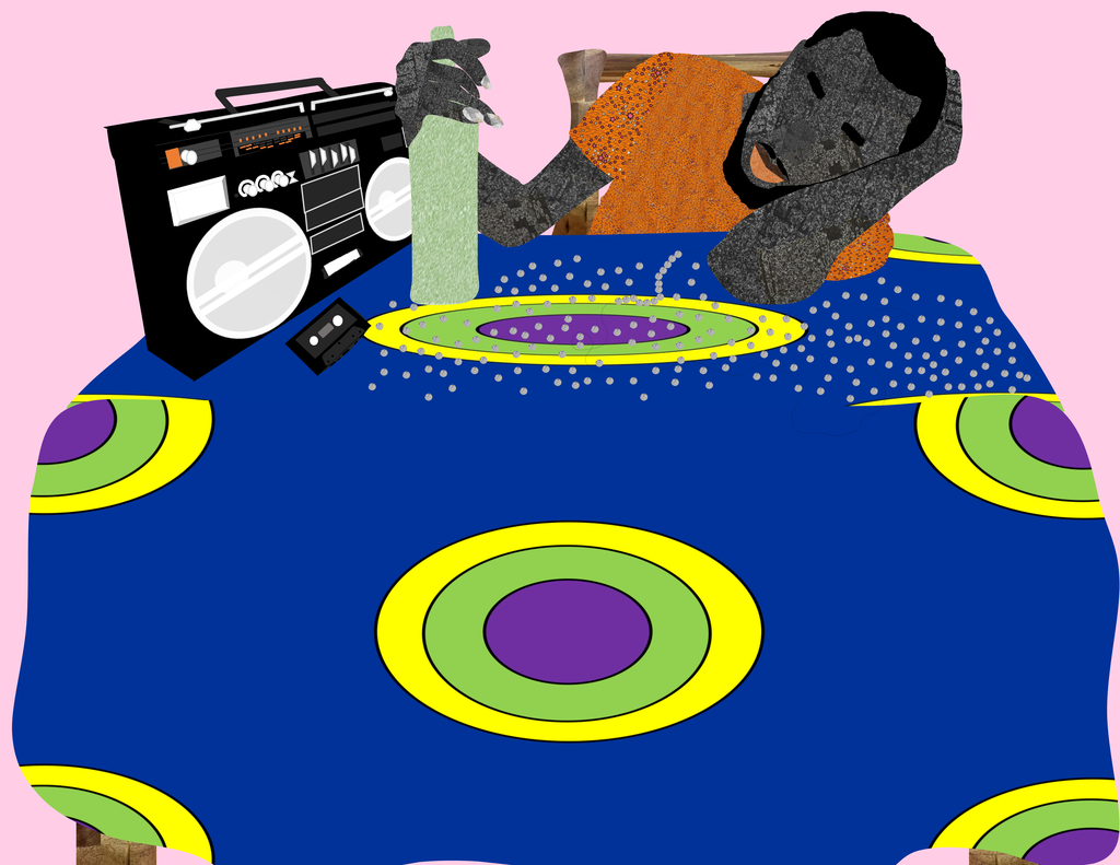 Green Bottle Art in VR