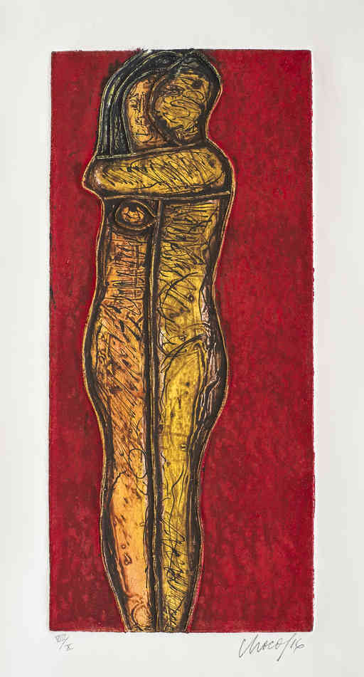 メロンを食べる男　eduardo roca Choco